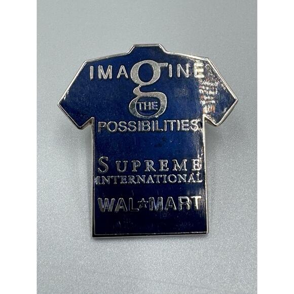 Walmart Imagine The Possibilities Supreme International Shirt Shaped Lapel Pin - Picture 1 of 3
